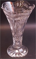 A 14" crystal vase marked Waterford
