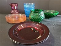 Various Colored Glass Collector Items