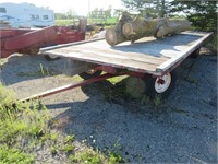 Flat rack wagon, 20'x8', log not included