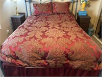 Queen Size Comforter and Pillow Shams, Red