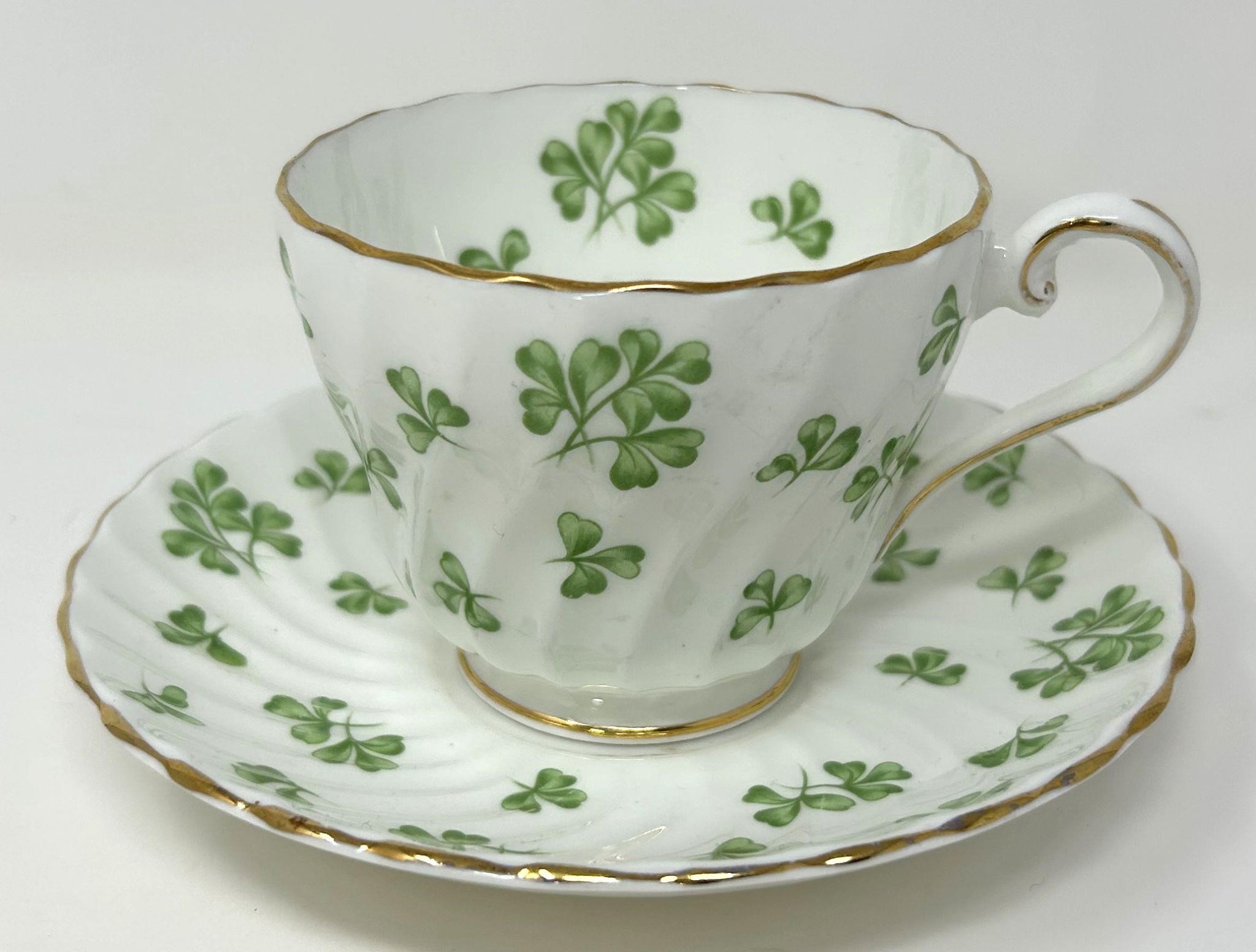 Aynsley Cup&Saucer - Just in Time for St. Patty's