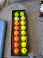 16 Golf balls Various Colors