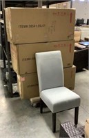 6 New In Box Fabric Chairs