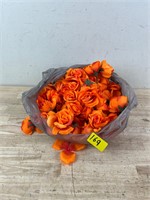 Lot of Orange fake flowers