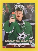 Jake Oettinger 2020-21 UD Young Guns Canvas Rookie