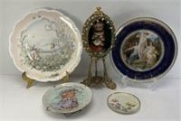 EGG ART DIORAMA, ROYAL DOULTON PLATE & MORE