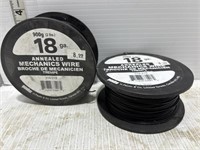 2 spools of Annealed mechanics wire