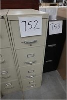 1 Four Drawer Metal File Cabinet