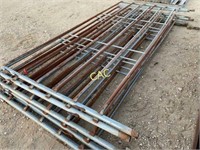 6pc 10'x7.5' Round Pipe Fence Panels