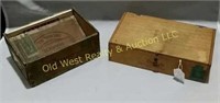 (2) Cigar Boxes