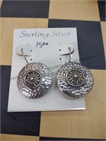 Sterling silver earrings not weighed due to