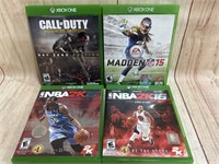 4 X-BOX ONE GAMES