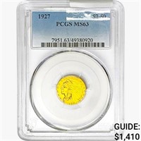 1927 $2.50 Gold Quarter Eagle PCGS MS63