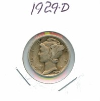 1929-D Mercury Silver Dime