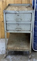Rolling Shop Cart w/ 2 Drawers