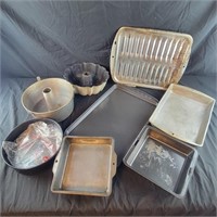 Various Baking Dishes, cookie sheet, spring form