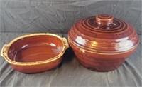 Hulk Brown Drip dish (chip on bottom) and Marcrest