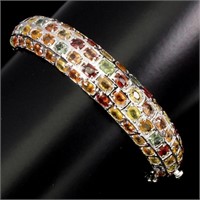 Natural Top Fancy Colors Sapphire 117.87 Ct Bangle