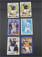 Lot of 6 Adley Rutschman Orioles with Rookie Cards