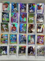 Lot of 25 Baseball Chrome REFRACTOR Cards