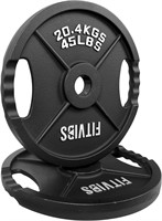Signature Fitness Olympic 2-Inch Cast Iron 45lbsx2
