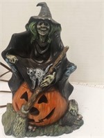 Ceramic witch lamp