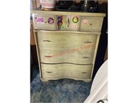 Vintage Standing &  Mirrored Dresser *Rough/ Broke