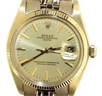 Rolex 14kt Gold 1503 Oyster Perpetual Date 34
