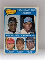 1965 Topps #4 Home Run Learders Willie Mays HOF