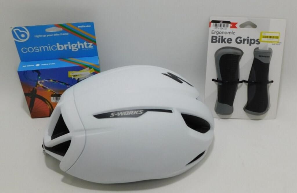 New S-Works Bike Helmet, Lights, & Grips