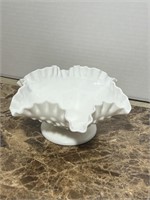 FENTON HOBNAIL MILK GLASS DISH