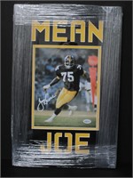 Joe Greene Signed Framed 8x10 Photo TSE COA