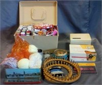 Sewing supplies and yarn