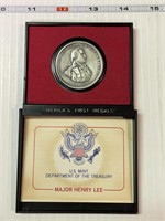 Major Henry Lee Pewter Reproduction medal