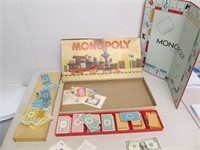 Vintage 1957 Parker Brothers Monopoly Board