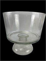 Vintage Clear Glass Pedestal Trifle Bowl