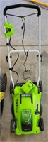 GREENWORKS 40V LITHIUM MOWER W/ CHARGER,