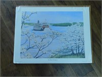 FROM UNDER THE DOGWOODS PRINT VINTAGE ANTIQUE