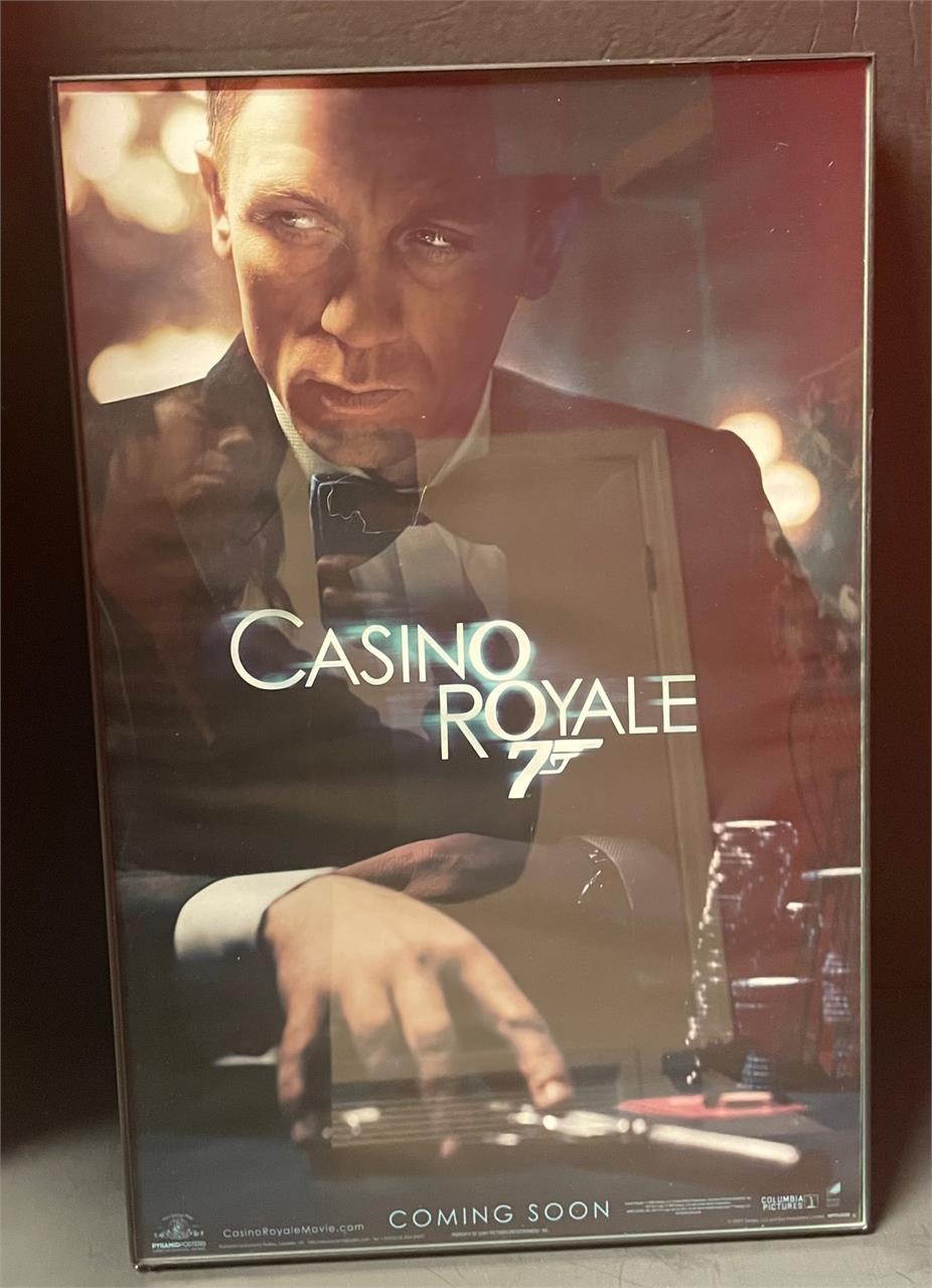 James Bond Casino Royale Framed Poster
