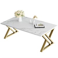 Wolawu Coffee Table Living Room Table White Center