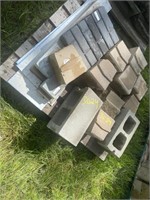 2 pallets of landscape brick, mostly sand color