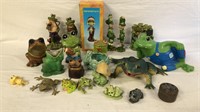 20+ Frogs Lot Metal, Porcelain