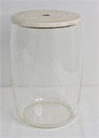 Antique Thomas Edison Primary Battery Jar With Lid