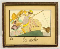 Early Print "La Peche"