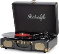 Vinyl Record Player 3-Speed Bluetooth Suitcase