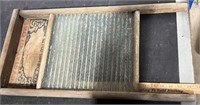 Crystal Globe Glass Washboard. 12" x 24".