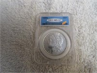 1989 Graded Morgan Silver Dollar in Case