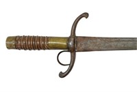 ANTIQUE FINGER GRIP SHORT SWORD