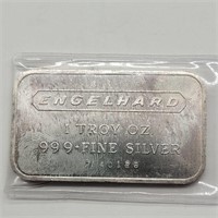 ENGELHARD 1 OZ SILVER BAR