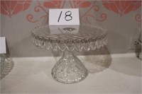 Fostoria American Pedestal Cake Plate